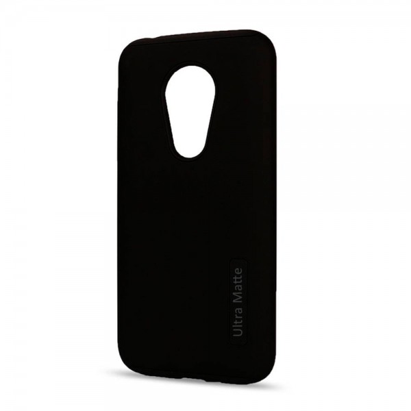 Motorola Moto G7 Power Ultra MATTE Armor Hybrid Case (Black)